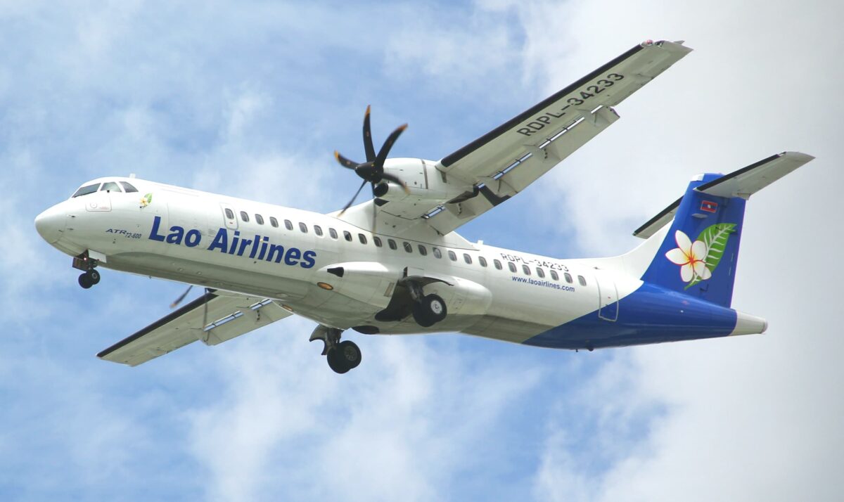 ATR 72 da LAO Airlines que se acidentou em 2013