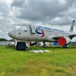 A320 da Ural que pousou em campo de trigo