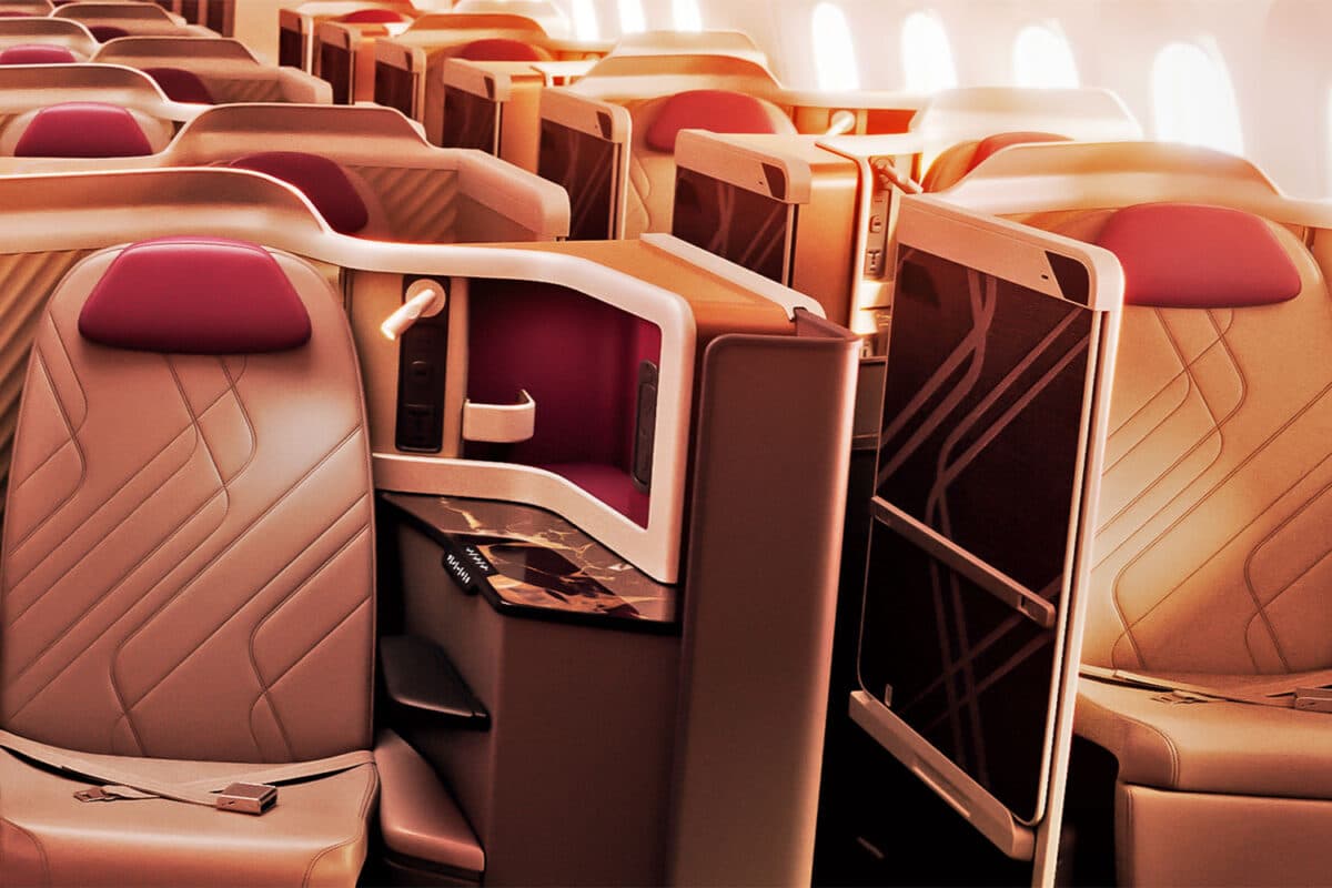 Nova classe executiva dos 787 da LATAM