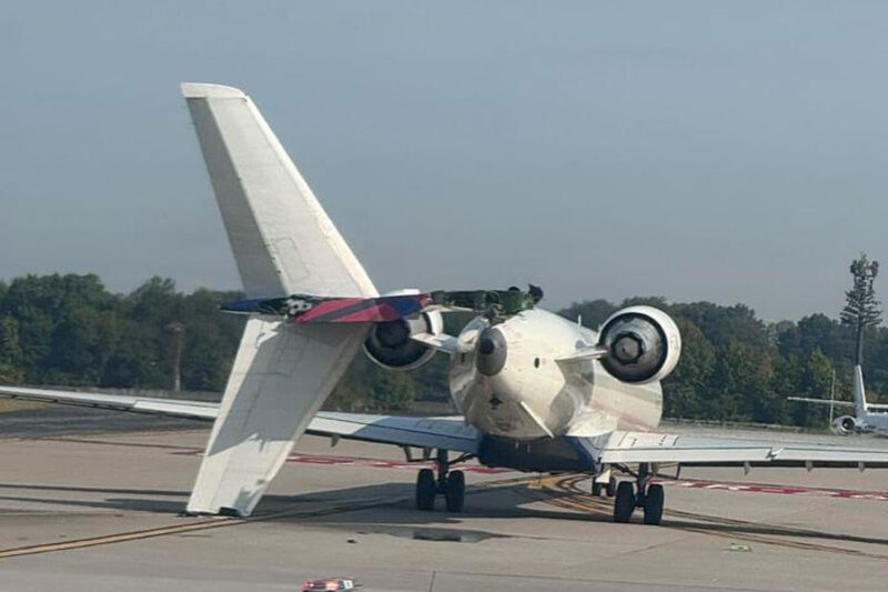 Cauda do CRJ900 do Endeavor Air