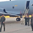 O primeiro P-3C Orion da Marinha Argentina chega ao país (AA)