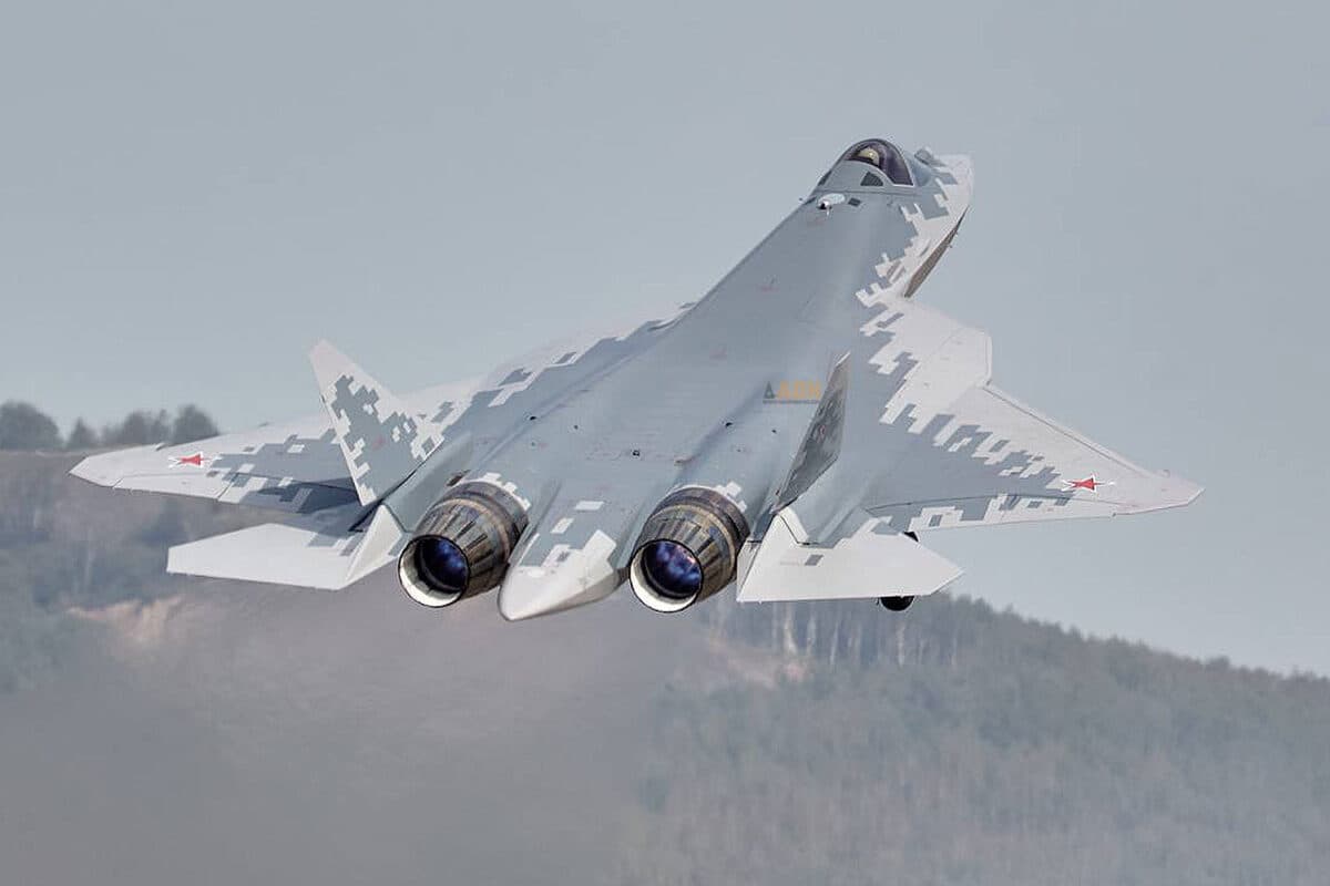 A Força Aérea da Rússia tem uma encomenda de 76 caças Su-57