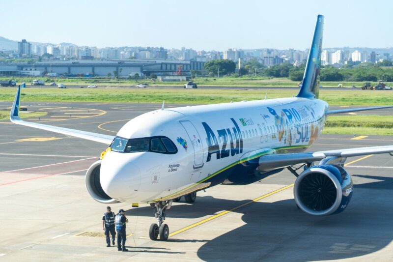 Airbus A320 da Azul em Porto Alegre (Azul)