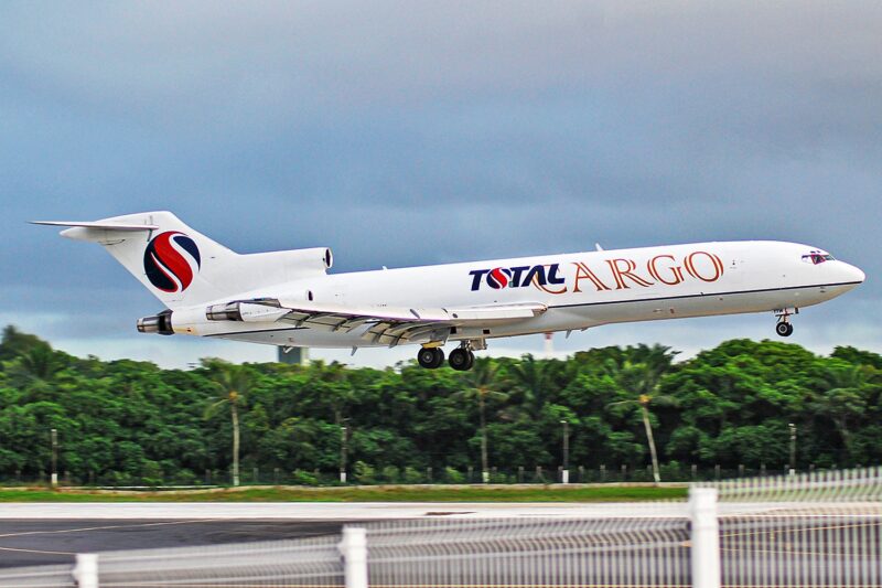 Boeing 727-200 da Total, que se despede do Brasil (Crédito: Alexandro Dias)