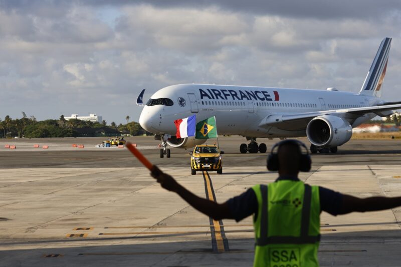 Airbus A350 da Air France no Aeroporto de Salvador (Air France)