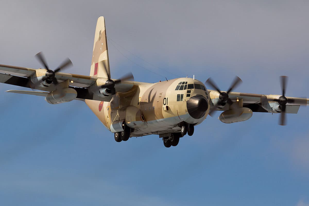 O Marrocos tem turboélices C-130 bem antigos em serviço