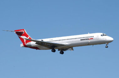 Um dos Boeing 717 que foram operados pela Qantas