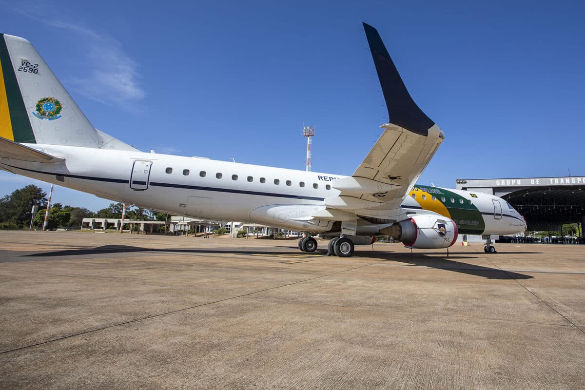 A Embraer forneceu dois VC-2 para a FAB