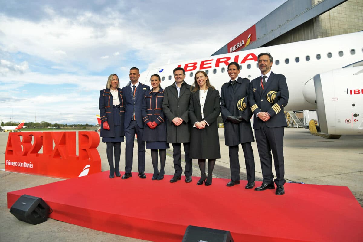 Tripulação do A321XLR da Iberia