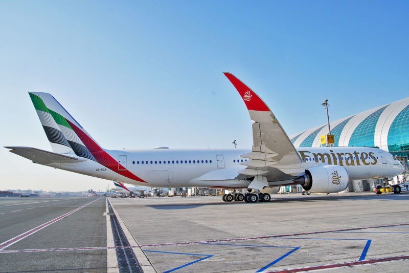 Primeiro A350-900 da Emirates em Dubai