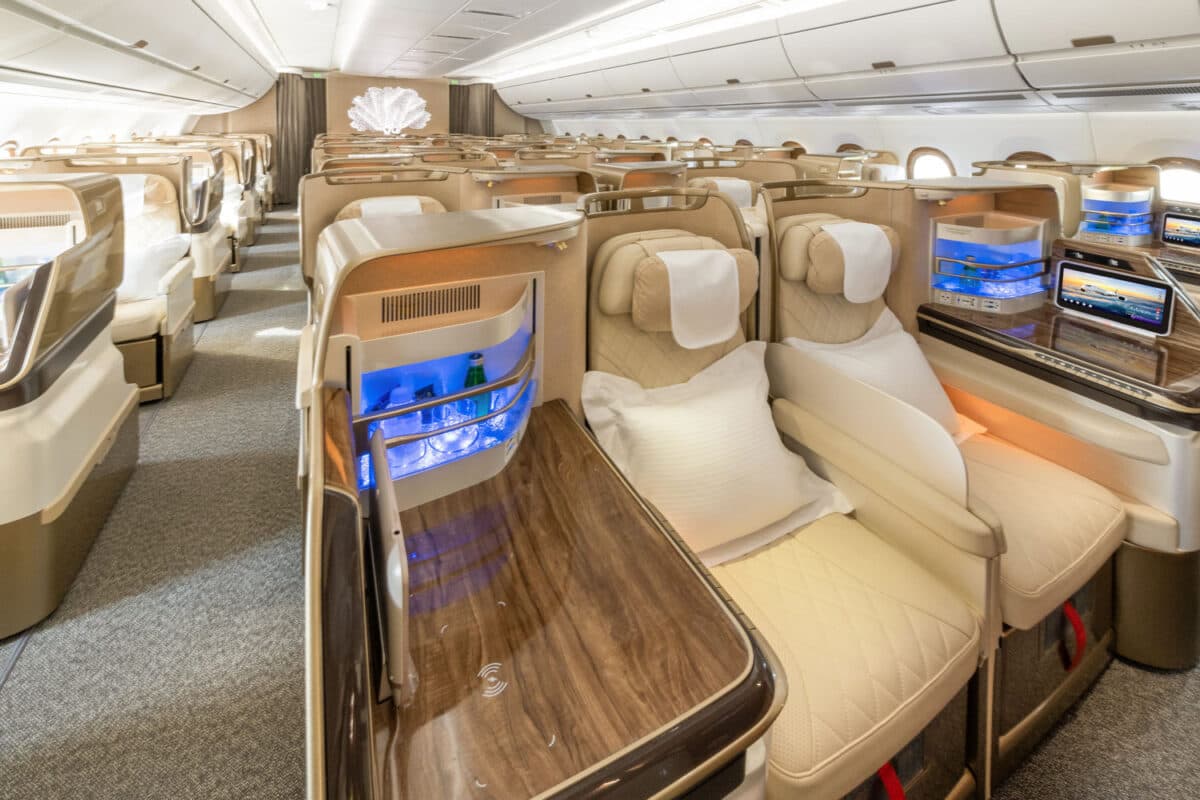 Executiva do A350 da Emirates