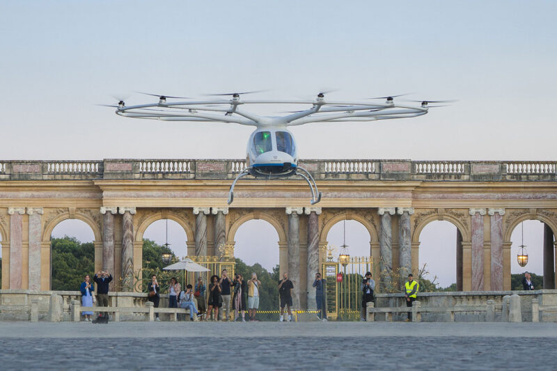 Um eVTOL 2X em Versailles, França