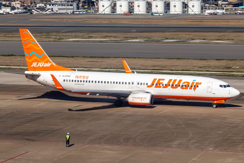 O Boeing 737-800 da Jeju Air de matrícula HL8088