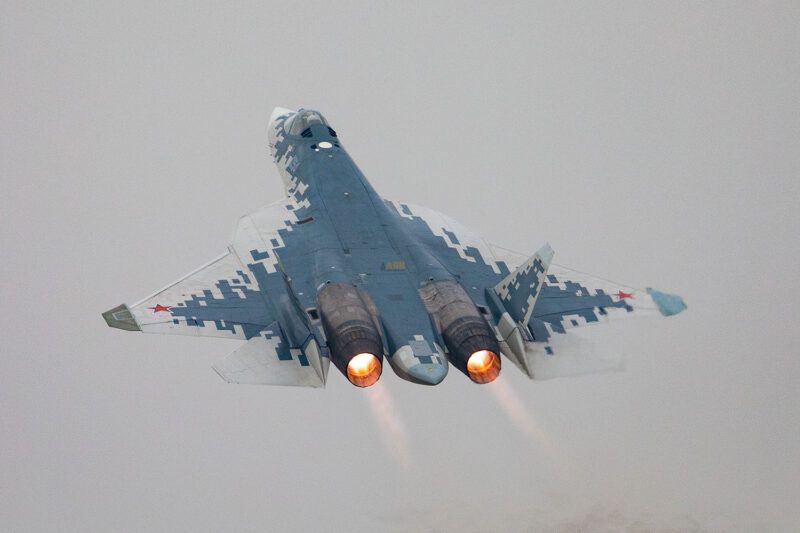 Caça Su-57 da Rússia