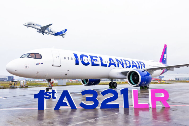 O primeiro A321LR da Icelandair