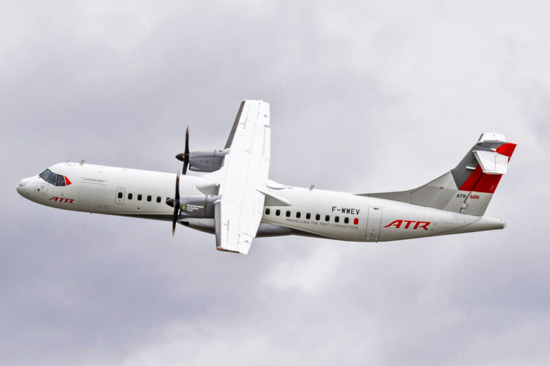 Um ATR 72-600 foi usado para testar tecnologia