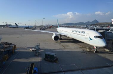 A350 da Cathay em Hong Kong