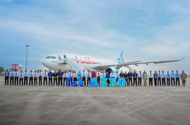 A Maldivian celebra o recebimento do seu primeiro widebody