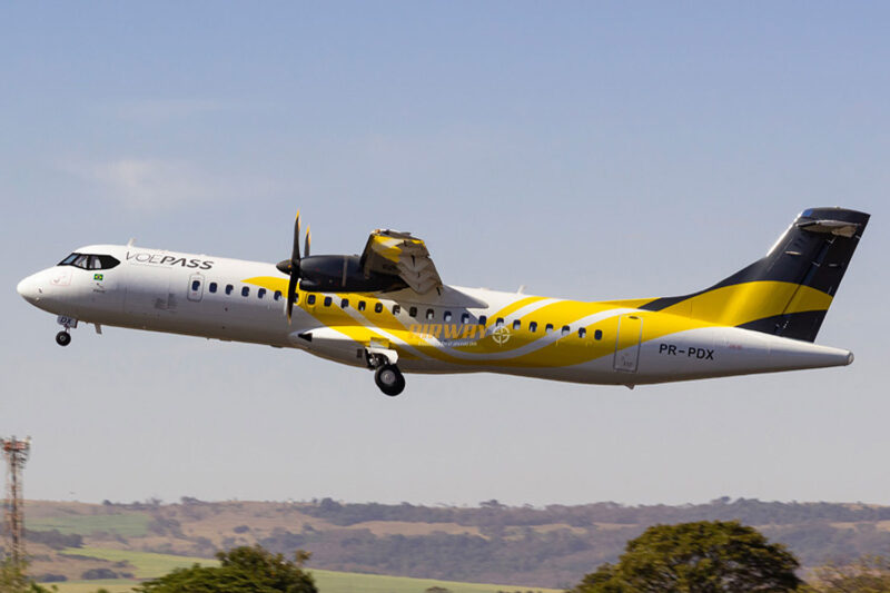 O ATR 72-600 PR-PDX está sem peças em Ribeirão Preto desde agosto passado