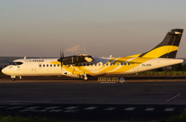 O ATR 72-600 PS-VPA está a caminho da Europa para ser devolvido