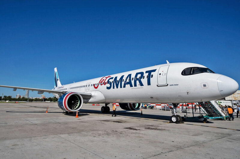 O primeiro de três A321neo da JetSmart Argentina