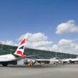 Aviões da British Airways no Aeroporto de Heathrow